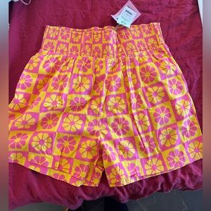 Lucy & Yak rhubarb and custard Adele shorts